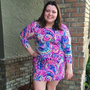 EUC Lilly Pulitzer Sophie Dress in Bright Paisley Print